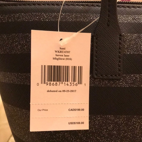 Kate Spade Purse -Brand New w Tags! Black Glitter - Picture 4 of 4